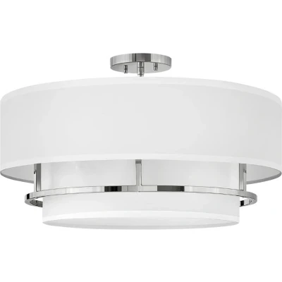 Afbeelding van Hinkley LED Pendelarmatuur Graham 4X E14 Max 40W Dimbaar Polished Nickel