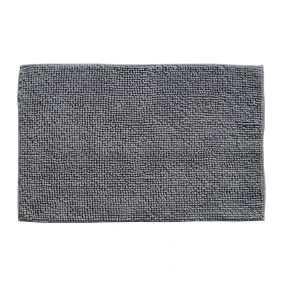 Afbeelding van Indiana Fluffy Soft Effen Badmat Touch Antraciet Rechthoek Polyester 50x80 cm