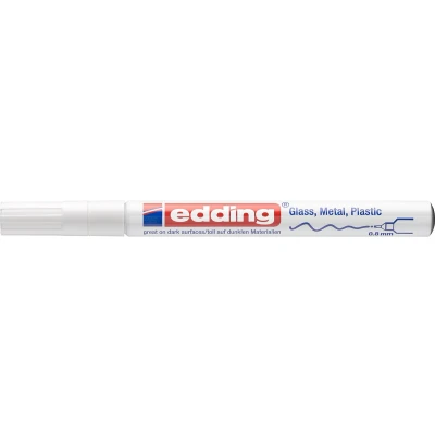 Afbeelding van edding 780 glanslakmarker wit 1ST 0,8 mm / 4 9 049