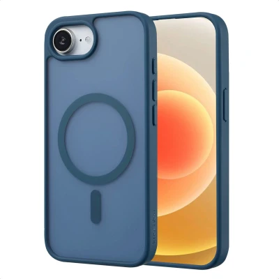 Afbeelding van imoshion Hoesje Geschikt voor iPhone 16e Color Guard Backcover MagSafe Donkerblauw