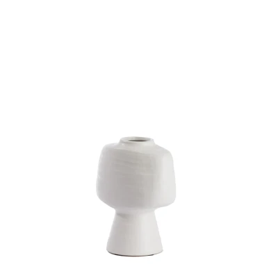 Afbeelding van Light &amp; Living Vaas GANDORO 22.5x14.5x28.5cm Wit