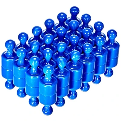 Afbeelding van Magnet Expert Magneet, kegelvorm, 12 mm diameter x 21 mm, blauw, 48 stuks