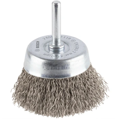 Image de BOSCH 2608622118 brosse à godets ondulée 60x0,3 mm acier inoxydable