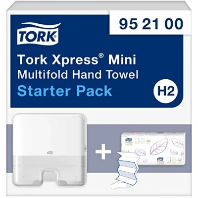 Afbeelding van Papierenhanddoekdispenser Tork Xpress Starter Pack Premium 952100 H2