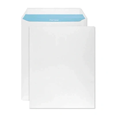 Afbeelding van Netuno 250 witte verzendenveloppen DIN C4 229 x 324 mm 90 g grote enveloppen zonder venster met plakstrips A4 wit groot