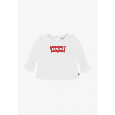 Afbeelding van Levi&#039;s Batwing Fashion Longsleeve voor kinderen, Maat: 74, blanc de