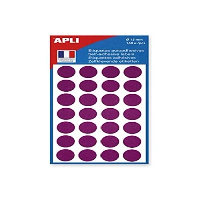 Afbeelding van APLI AGIPA 10075 plakpunten, 15 mm, paars, 168 stuks