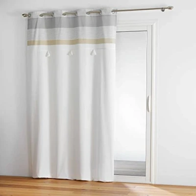 Afbeelding van Raamgordijn met franjes TASSEL, 140 x 260 cm, wit