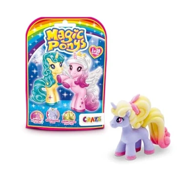Afbeelding van CRAZE MAGIC PONYS, mooie pony&#039;s om te verzamelen, speelgoed voor meisjes, 1 van 18 verschillende ponyfiguren, zonder microplastic, bijpassende figuren