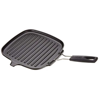 Afbeelding van Le Creuset Grillplaat Inklapbare Greep Zwart