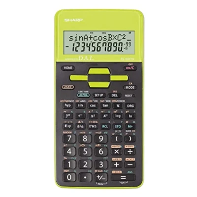 Afbeelding van Citizen Sh El531Thgr Calculator Sharp Zwart Groen Wetenschappelijk