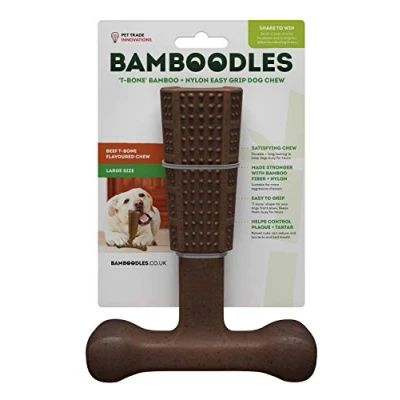 Afbeelding van Bamboodles kauwbot voor de hond maat L rund
