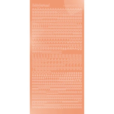 Afbeelding van Hobbydots sticker Mirror Salmon 10 stuks
