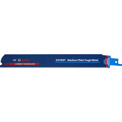 Image de BOSCH S 1155 HHM Lame de scie alternative Expert Métal dur moyennement épais (3 pièces) 2608900375