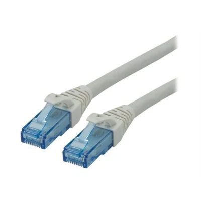 Image de Roline Cordon de raccordement RJ 45 (M) pour 7.5 m UTP CAT 6a sans halogène, moulé, bloqué gris