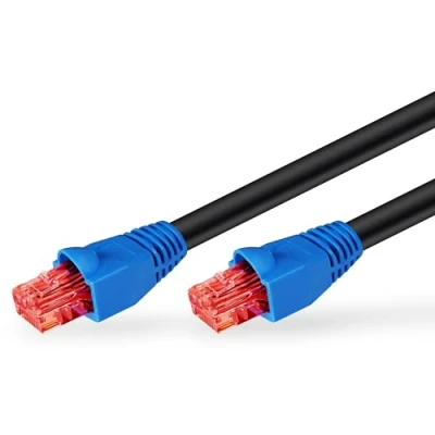 Image de Câble de raccordement secteur rj45 goobay [1x mâle 1x mâle] cat 6 u utp 94389