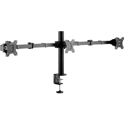 Afbeelding van SpeaKa Professional SP MM 230 Monitorbeugel 3 voudig 43,2 cm (17) 68,6 (27) Zwart In hoogte verstelbaar, Kantelbaar en zwenkbaar, Draaibaar