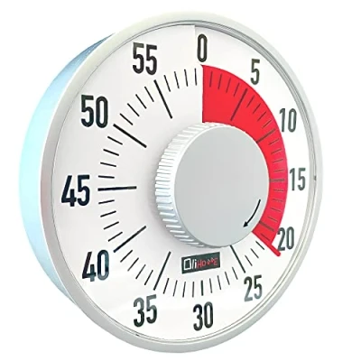 Afbeelding van Enorme timer, 16 x 5 cm 1 kleur, groot contrast, brug of magneet rechte cijfers (leesbaar voor kinderen)