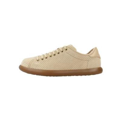 Afbeelding van Camper Summer Perforated Botij Sneakers laag, Dames, Maat: 38, Brun clair Veloursleer