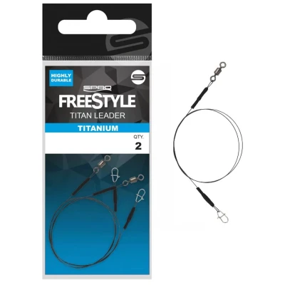 Afbeelding van Spro Freestyle Titan Titanium Leader 7X 20cm (0,24mm) Roofvis onderlijnen