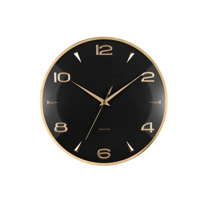 Afbeelding van Karlsson Wandklok Sienna Glow Zwart Ø40,6cm
