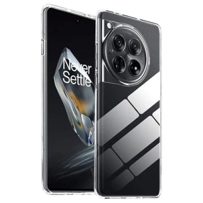 Afbeelding van Rojeuinn Beschermhoesje voor OnePlus 12 5G, zachte TPU siliconen, schokbestendig, transparant