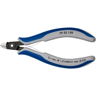 Image de KNIPEX 79 22 120 électronique de précision pinces diagonales avec poignées multi composants brunies mm