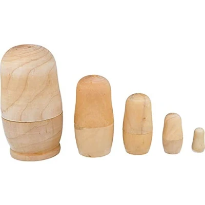 Afbeelding van Artemio 5 houten decoratieve objecten