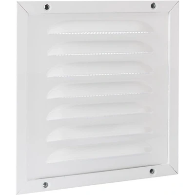 Afbeelding van Nedco kaderrooster 150x150mm inclusief gaas aluminium wit