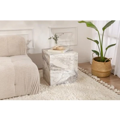 Afbeelding van Asir Zijtafel Freesia marmer 45 x 50 cm