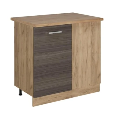 Afbeelding van Vicco Hoekkast R Line, Edel grijs/Krachtige Eik goud, 86 cm , WB