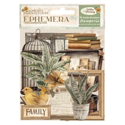 Afbeelding van Stamperia Golden Harmony Ephemera (35pcs) (DFLCT52)