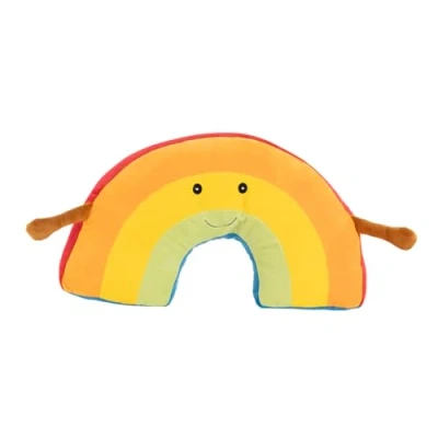 Afbeelding van Idena 40257 Regenboog knuffelkussen met armen en gezicht voor baby&#039;s kinderen, ca. 47 cm, verschillende varianten