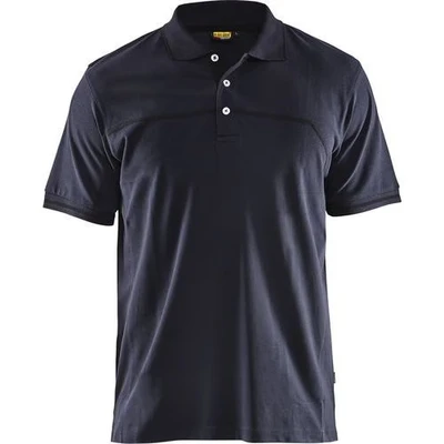 Image de Polo bicolore marine foncé/noir