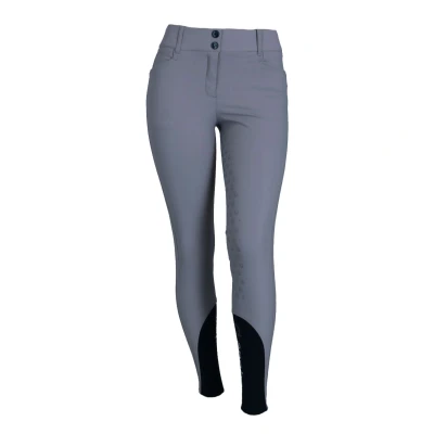 Afbeelding van EQODE by Equiline Rijbroek Darcey Full Grip Grijs 32 Agradi.be