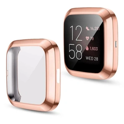 Afbeelding van Fitbit Versa 2 Soft TPU case (volledig beschermd) Rosé goud