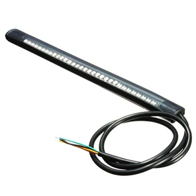 Afbeelding van Universeel achterlicht voor motorfiets, remlicht, knipperlicht, 48 SMD leds, flexibel, geschikt auto&#039;s, motorfietsen