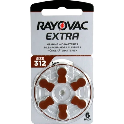 Afbeelding van Rayovac PR41/312A Zink lucht hoortoestel knoopcel, 1,4 V
