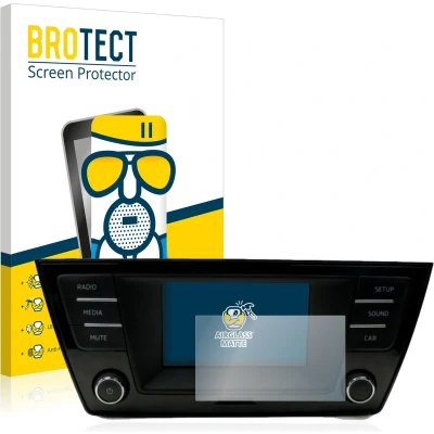 Afbeelding van BROTECT Screenprotector voor Skoda Fabia 3 Radio Swing Folie Beschermfolie Beschermglas matte