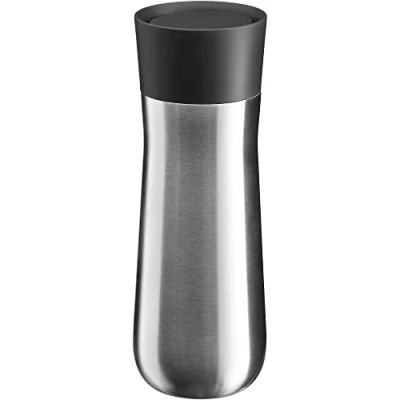 Afbeelding van WMF Impulse Thermosbeker, 350 ml, automatische sluiting, 360 opening, houdt dranken 8/12 uur warm, zilver