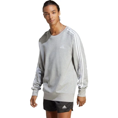 Afbeelding van adidas Sportswear Essentials 3STRIPES Sweater, Heren, Maat: Medium, Medium grey heather