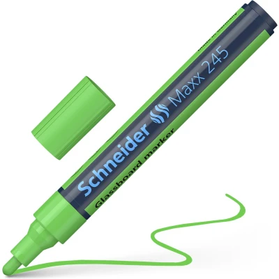Afbeelding van Schneider glasbordmarker Maxx 245 groen glasboard marker glasbord stiften S 124504