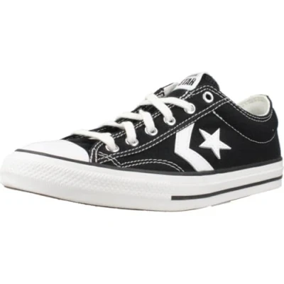 Afbeelding van Converse STAR Player 76 Foundational Unisex Sneakers laag voor kinderen, Maat: 35.5, Black/vintage white/egret Leer en textiel
