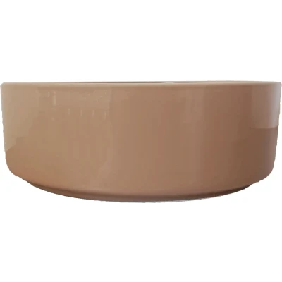 Afbeelding van Hondeneetbak steen 19 cm beige/blauw Gebr. de Boon
