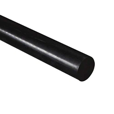Afbeelding van Ronde schacht van polyethyleen met hoge dichtheid, zwart, 20 mm diameter x 300 lang, PE 500
