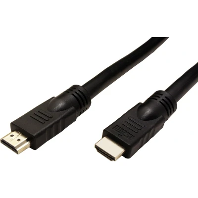 Afbeelding van Roline 14.01.3452 HDMI kabel Aansluitkabel A stekker, stekker 15.00 m Zwart 4K UHD, Afgeschermd, Actief met signaalversterking