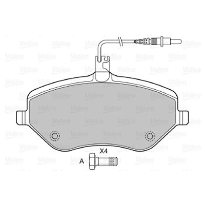Afbeelding van Valeo Remblokset 601072
