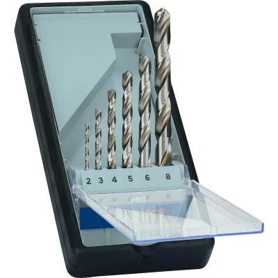 Afbeelding van Bosch Accessories 2607010529 HSS Metaal spiraalboorset 6 delig Geslepen DIN 338 Cilinderschacht 1 set(s)
