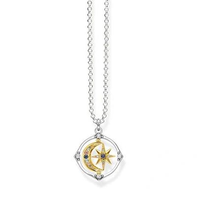 Afbeelding van Thomas Sabo Damesketting 925 zilver gekleurde steen 32017957, Sterling Zilver, Niet van toepassing