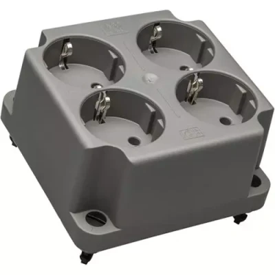 Afbeelding van ABB vierdubbele wandcontactdoos 3640W4 S voor kabeldoos 3640